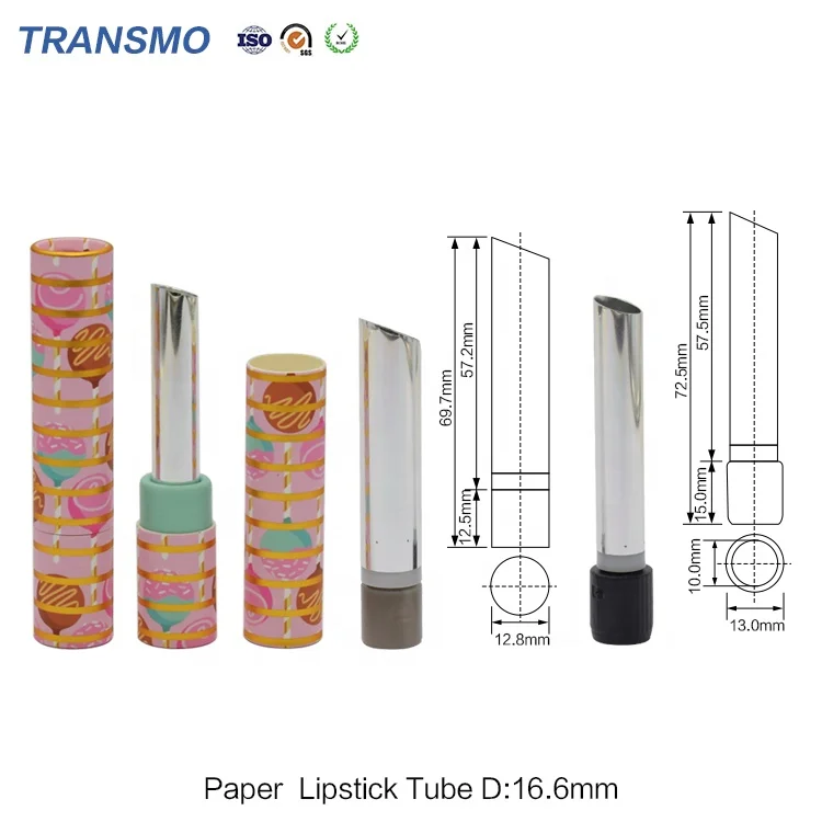 Контейнер для бальзама губ экологически чистый контейнер из розовой бумаги губной