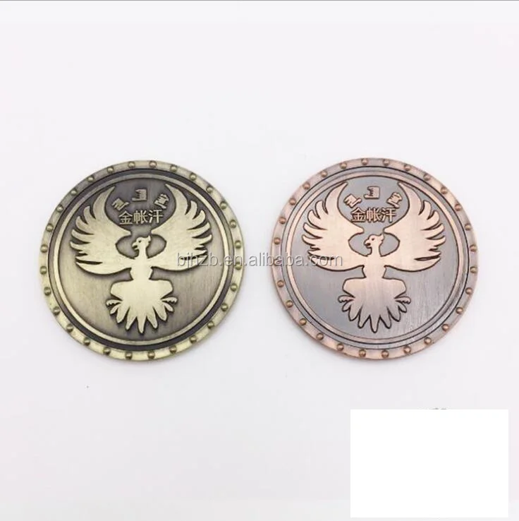 
antique coin with indian design 