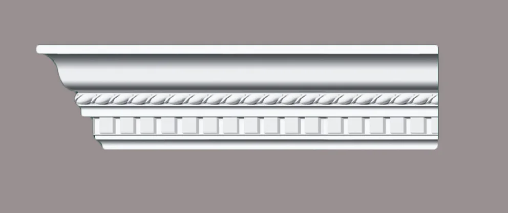 Decorative materials rosettes mouldings PU cornice with economic price