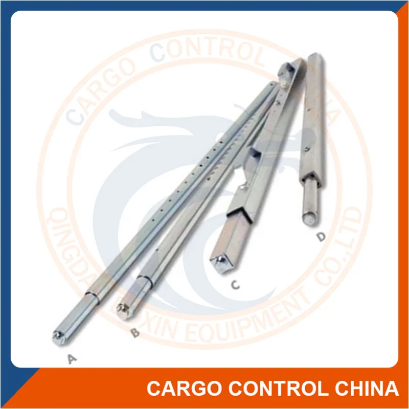 Adjustable truck transport steel load lock cargo shoring bar