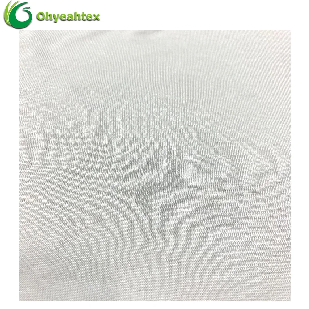 Soft Knitting 100% Single Jersey Viscose Fabric For Vest