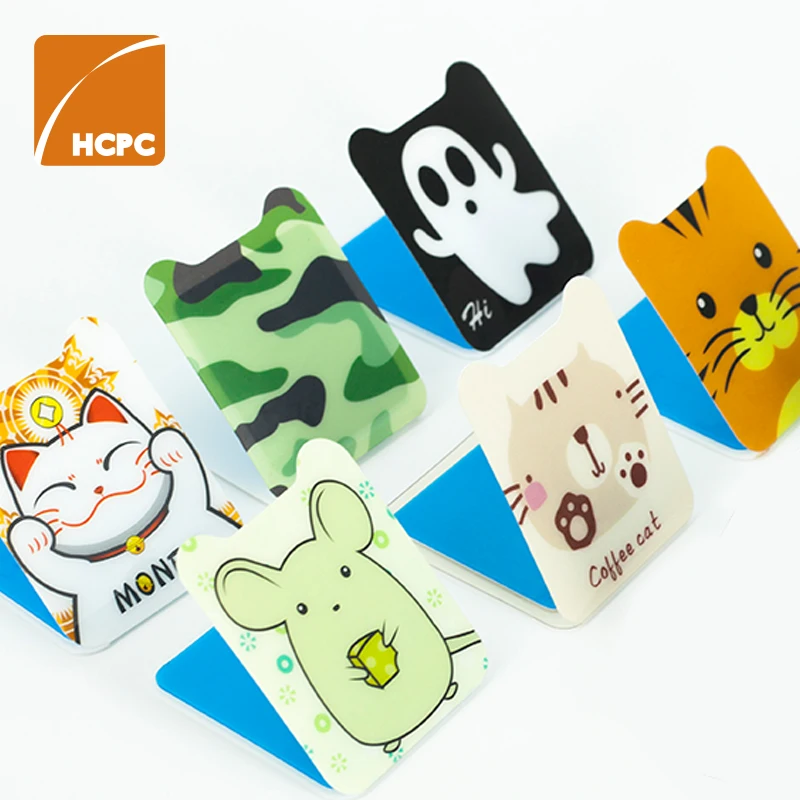 hcpc pu gel Bank promotional gift  phone sticker mobile phone stents