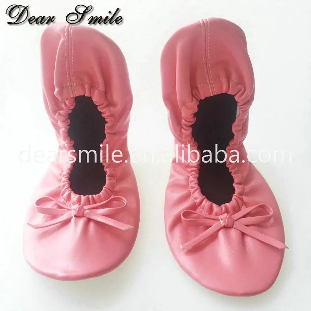 Sweet girls buy flat shoes fold up ballerina shoes for club, party, and shopping wholesale price