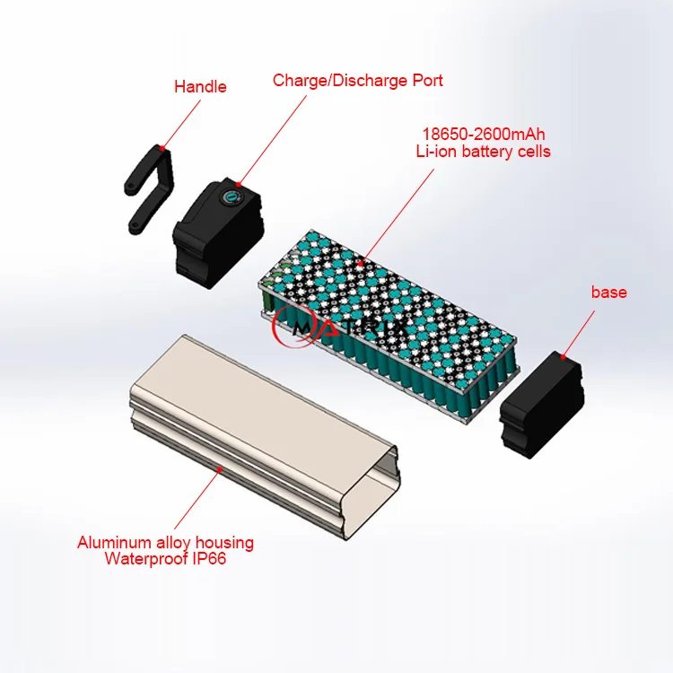 Customized Li Ion Lifepo4 48V 60Ah 40Ah 20Ah Lithium Battery Pack for Electric Bicycle