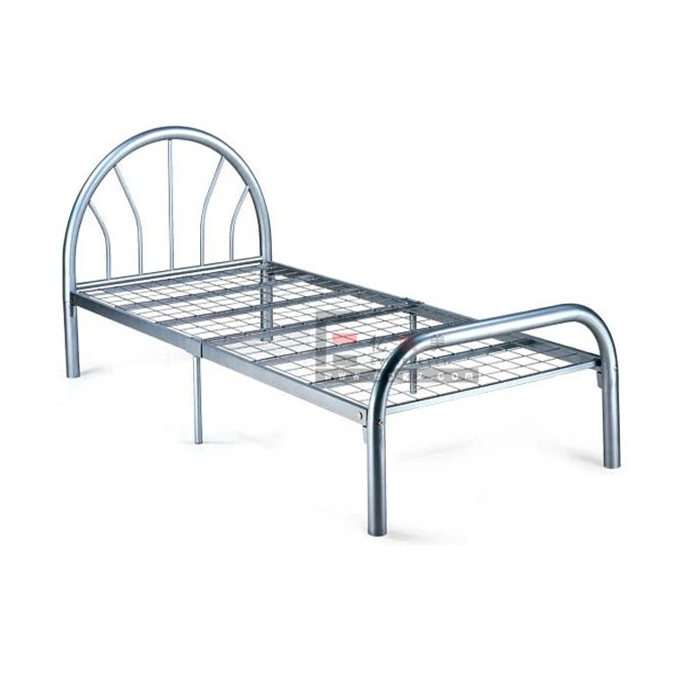 Высококачественная индийская односпальная кровать из нержавеющей стали, дизайн мебели, односпальная кровать