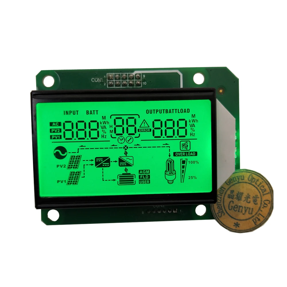 Genyu projector lcd module high resolution 7 segment custom display panel counte telephone video player