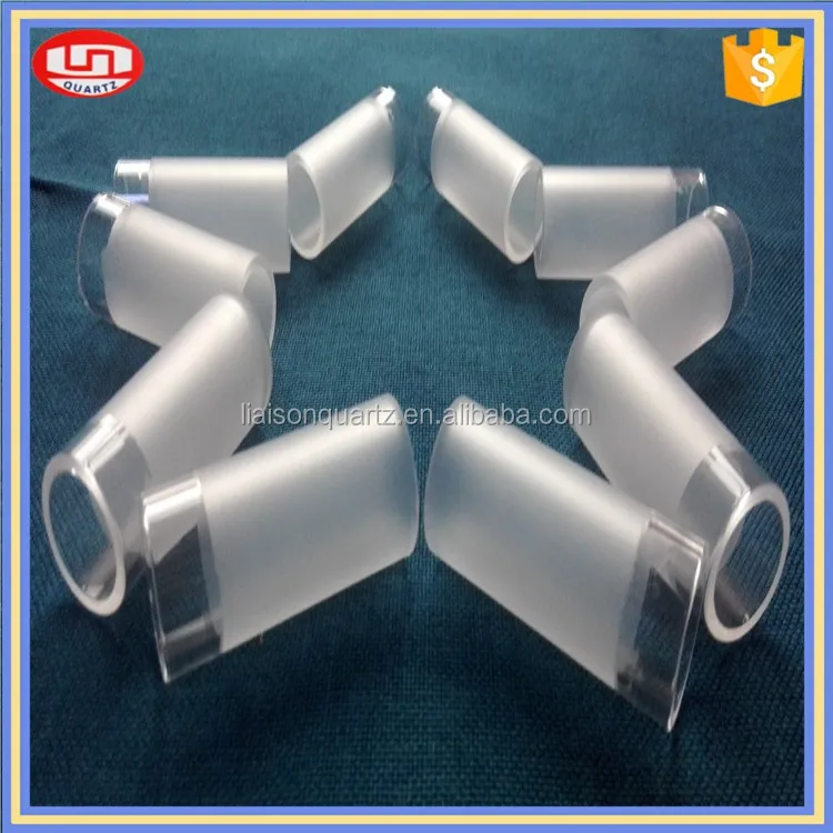 Opaque quartz combustion tube with two ends open