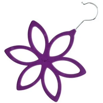 
Non-Slip Tie Scarf Belt Hanger Velvet Flocking Hook Clip Organizer For MF Hanger 