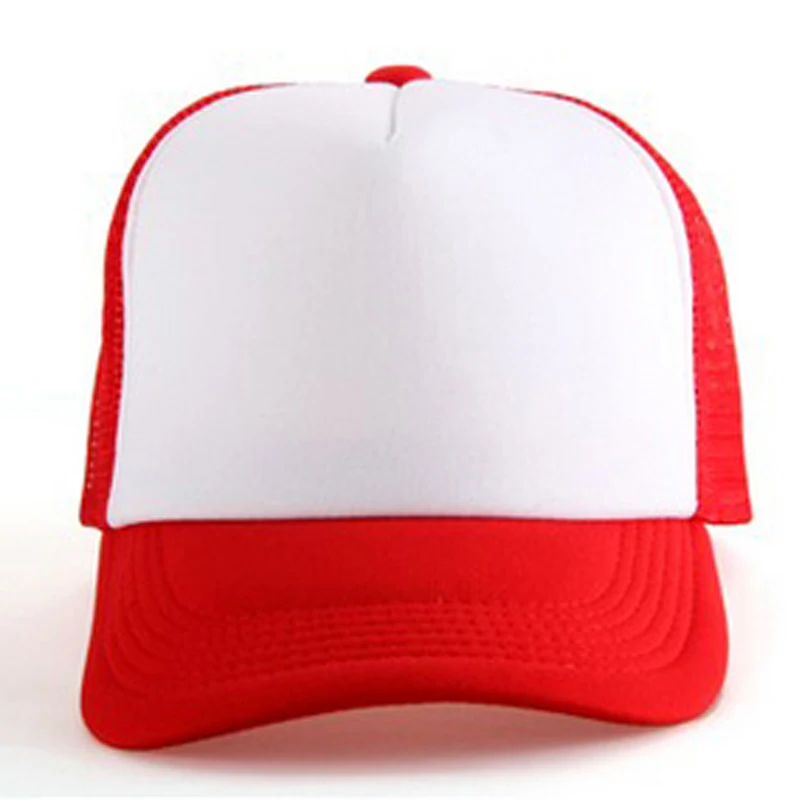 Advertising Custom Sublimation Hat Blanks Kids Cotton Baseball Mesh Hat For Sublimation Printing