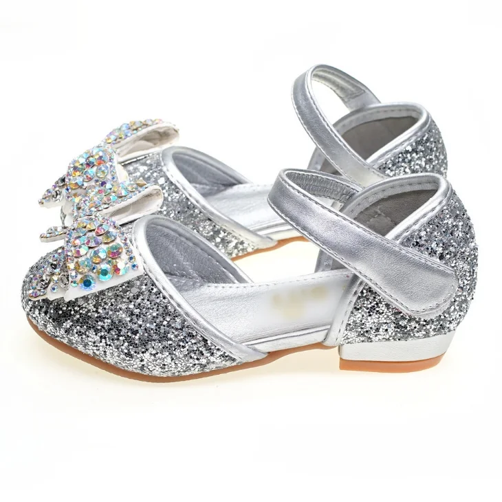 
YY10228S Fashion rhinestone bowknot design girls dress shoes kids rhinestone dance shoes 