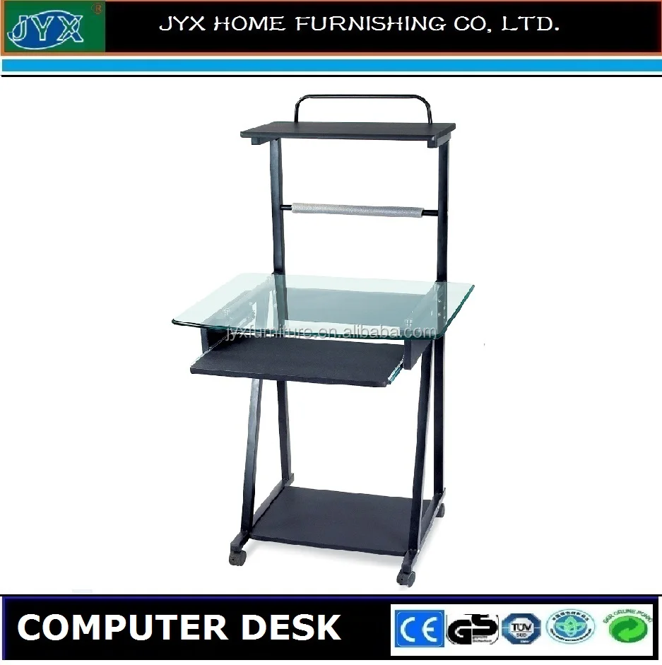 glass room table glass desk cheapest office glass tablet metal promotion table particle board metal frame with print board