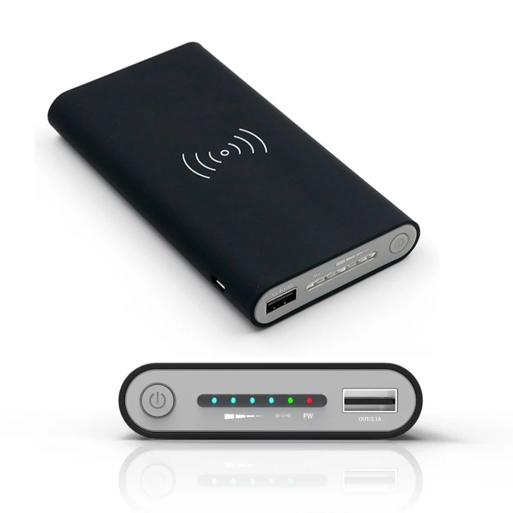 2018 трендовые Горячие Продукты QI Беспроводное зарядное устройство Power Bank 10000 мАч