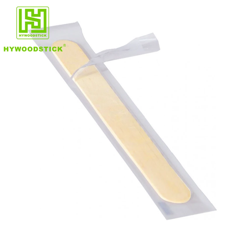Disposable Wooden Tongue Depressor Waxing Spatulas Flat Wood Sticks For Beauty Care Biodegradable