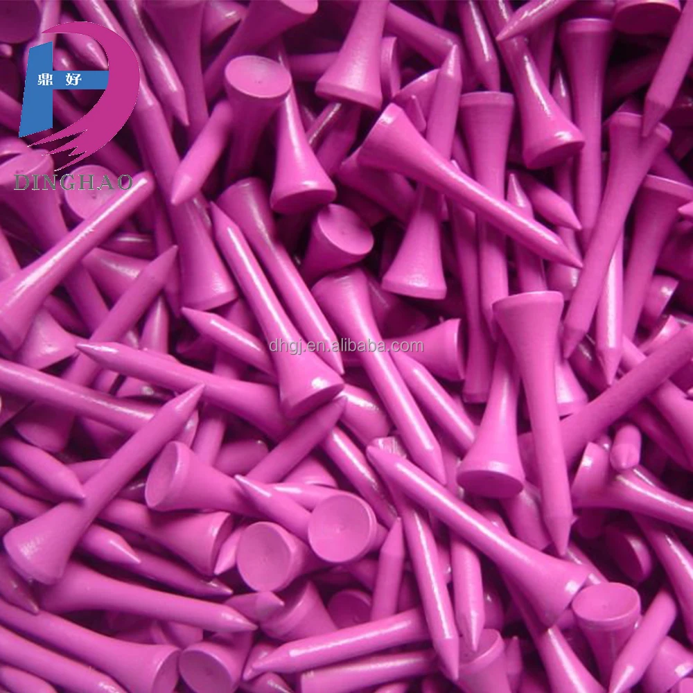 
High Quality 5.4cm colored Natural Cheap Wood Golf Tee 