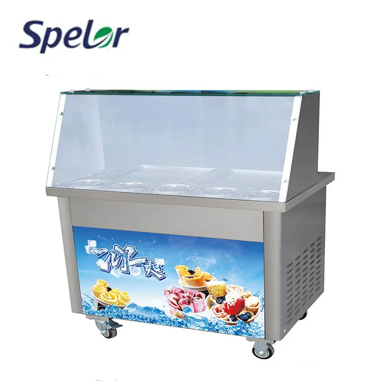 Продажа с завода, коммерческая электрическая машина для жарки роликов для жарки мороженого