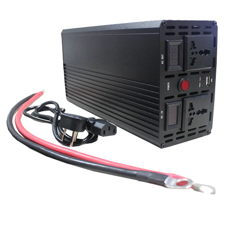 1200W 2000W Off-Grid Inverter 12V 24V DC input PWM control Solar inverter built in battery charger