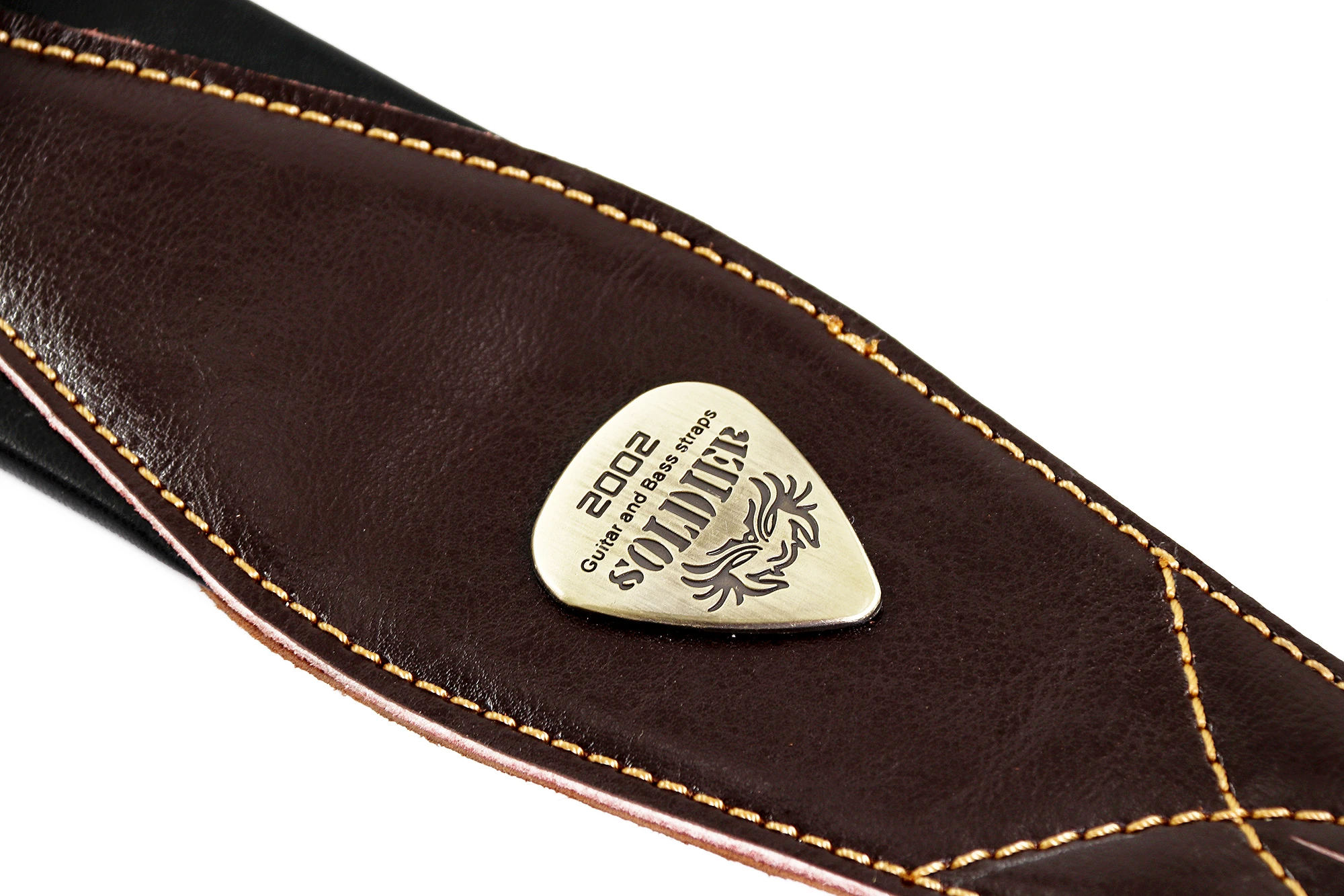 factory wholesale custom high quality bass guitar strap leather