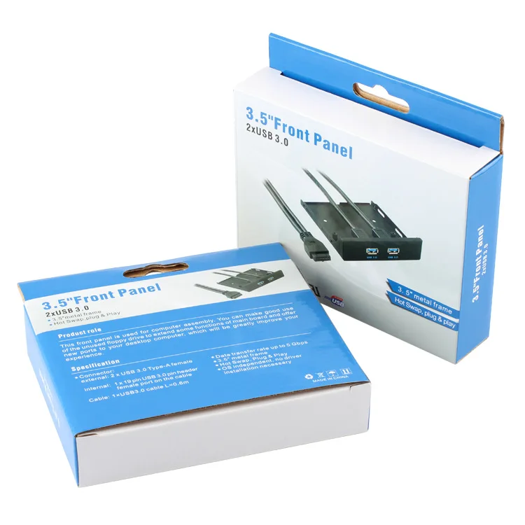 
High speed USB 3.0 3.5' front panel with 2 USB 3.0 Type A interface 