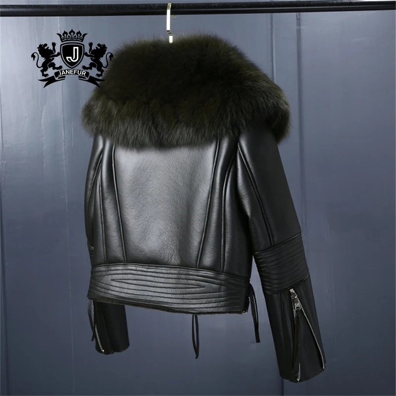 2019 Hottest Seller High Quality German Winter Coat Brands Leather Fur Overcoat Over Size Cheap Price Lamb Fur Coat