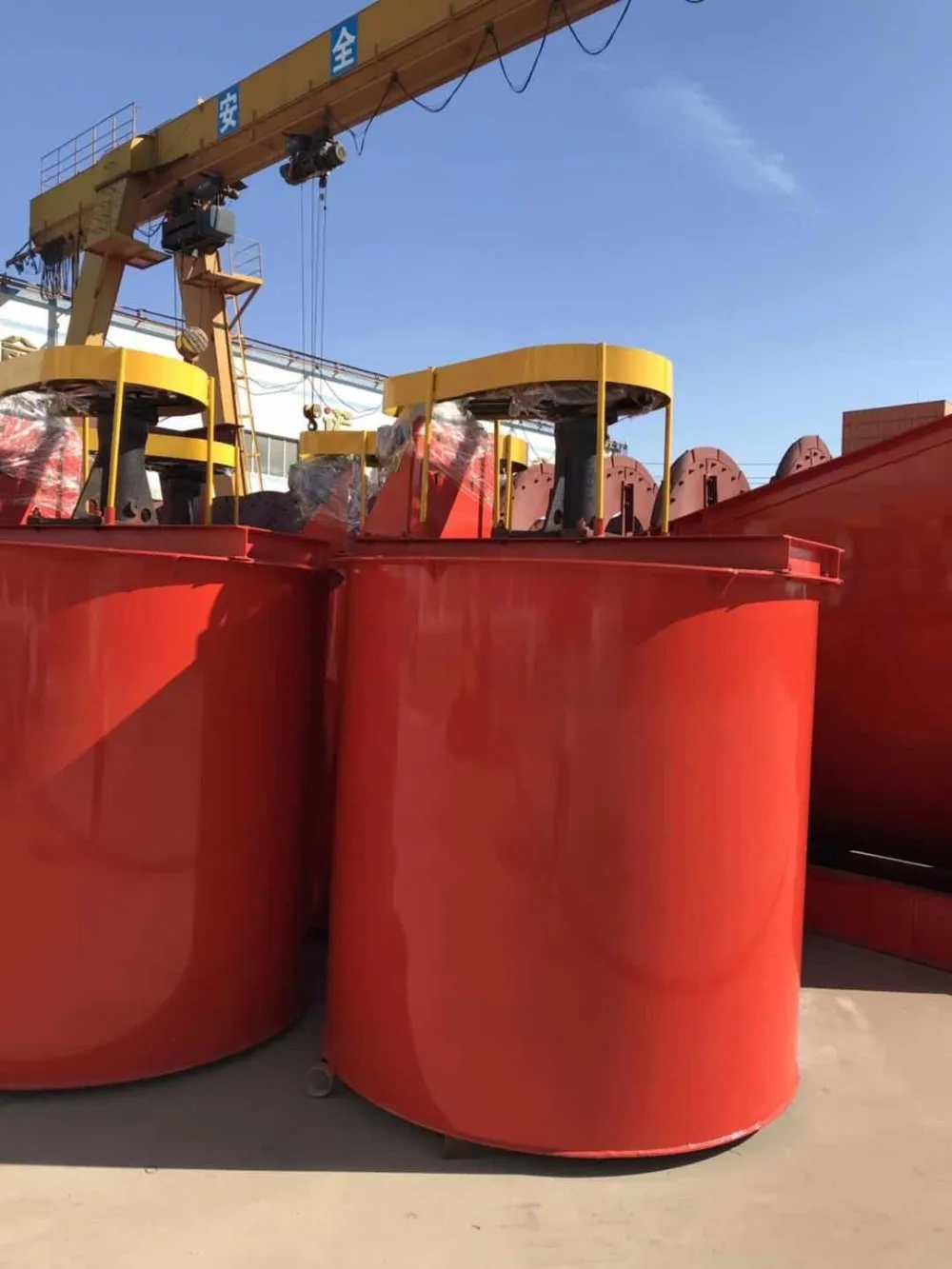 
AC Motor Type and New Condition Gold Agitation Double Impeller Leaching Tank 