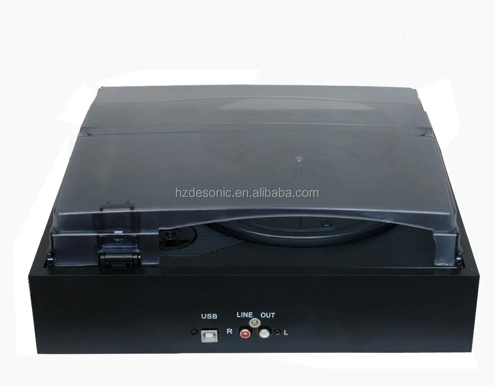 simple design 3 speed LP , vinyl record player with MP3 converter
