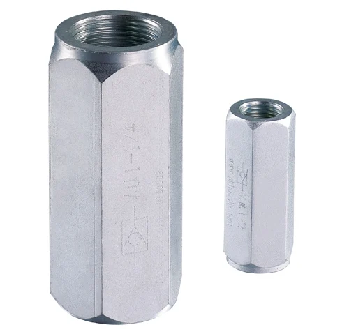 HRPC Straight Type Threaded Hydraulic Check Valve Oil Liquid Industry Standard Stainless Steel Carbon Steel NPT DIF OEM 31.5mpa