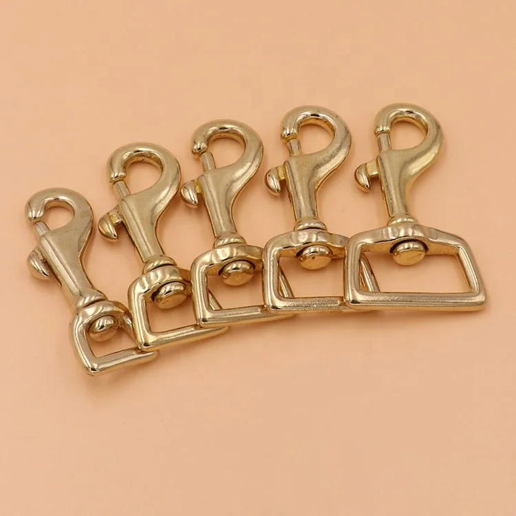 Multi use hardware accessories brass swivel snap hook brass snap hooks