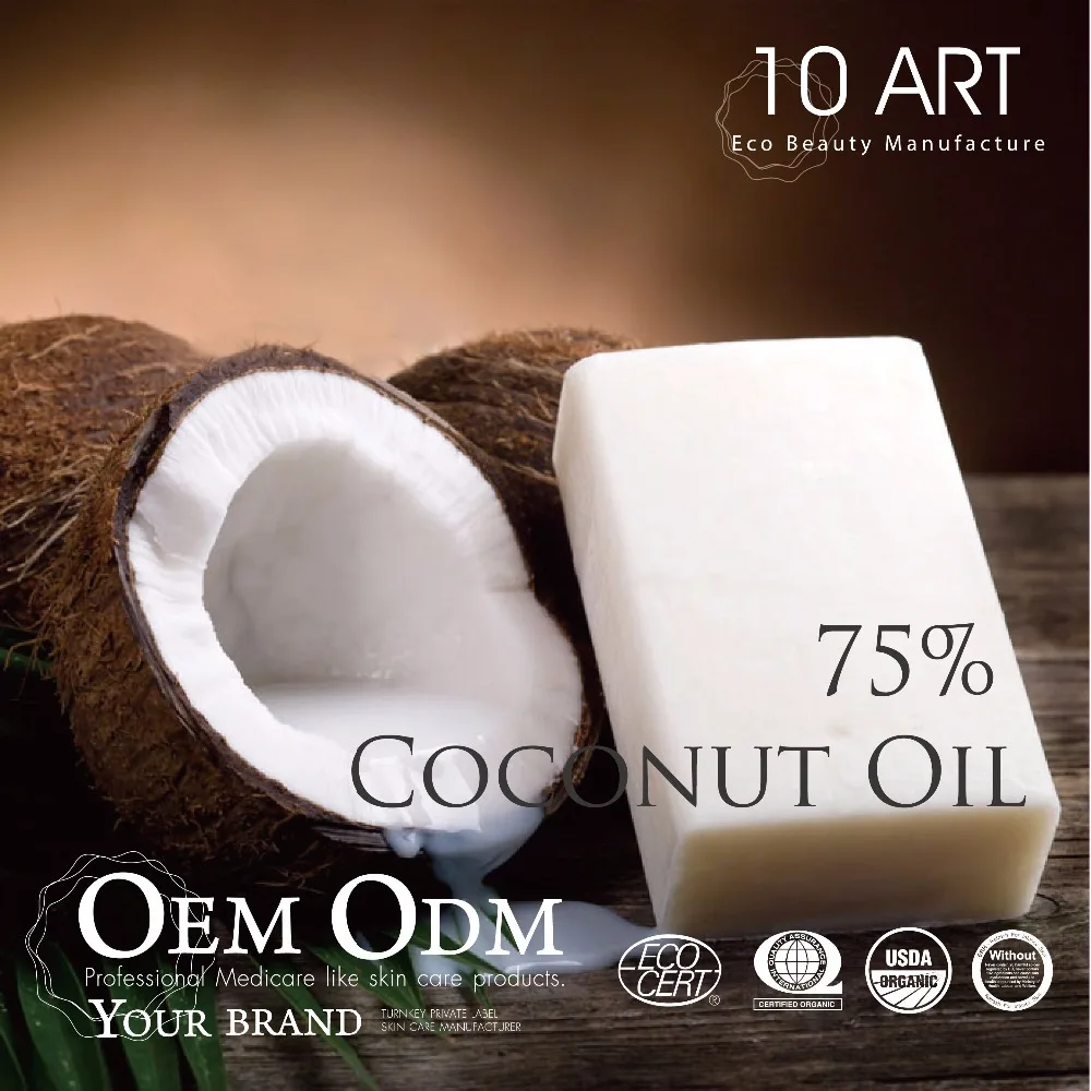 
Paraben Free Private Label Baby Bath Coconut Oil Soap 