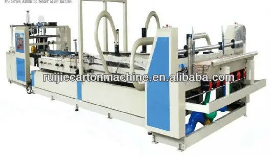 высокая скорость автоматическая коробка гофрированной бумага складывания и склеивания машины