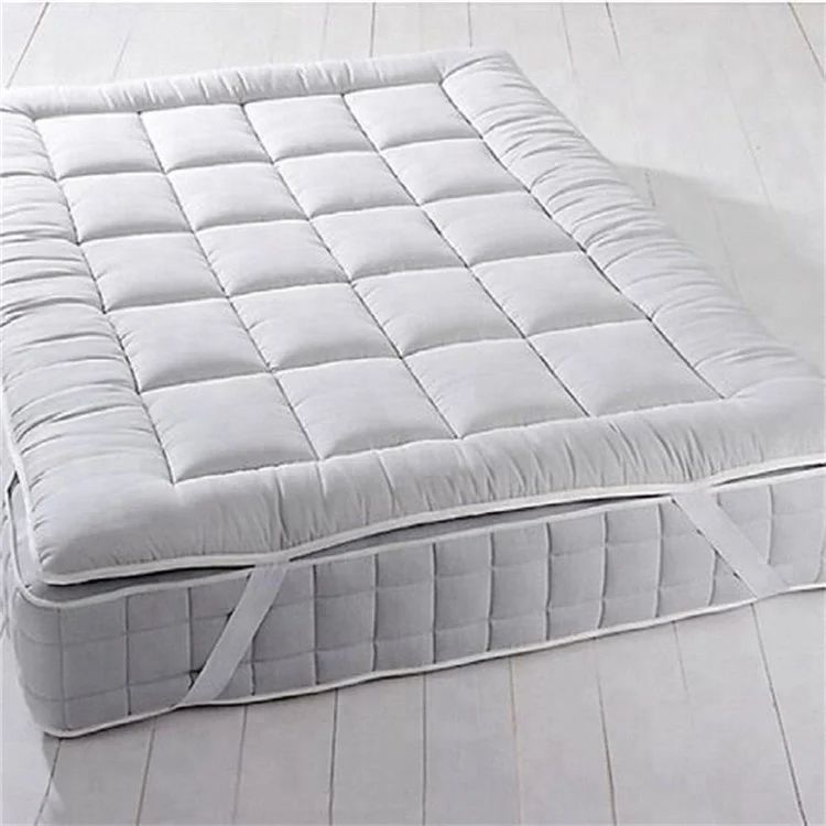 soild color soft king down and feather comfortable breathable mattress topper