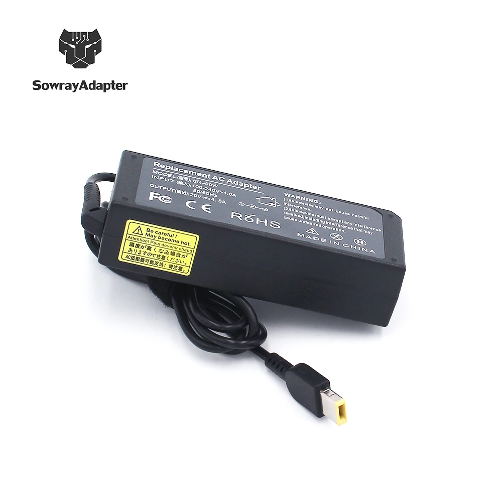 Good quality 90w 20v 4.5a notebook charger adapter for lenovo laptop