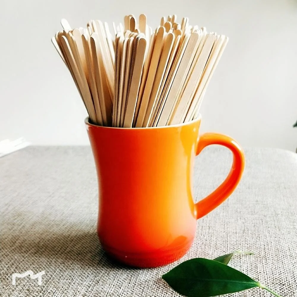 disposable individual paper wrapped wooden  coffee stirrer stick 19cm/maxim stick coffee/coffee mix sticks