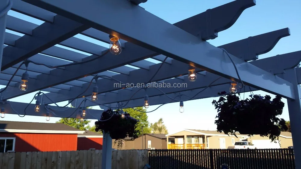 
Natural Led 220V Waterproof Patio Fairy Led Globe Festoon white string lights 