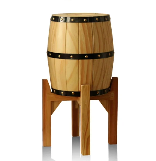 Best-selling High Quality 3 Liters Handcrafted Wooden Beer Barrel With Stainless Steel Liner