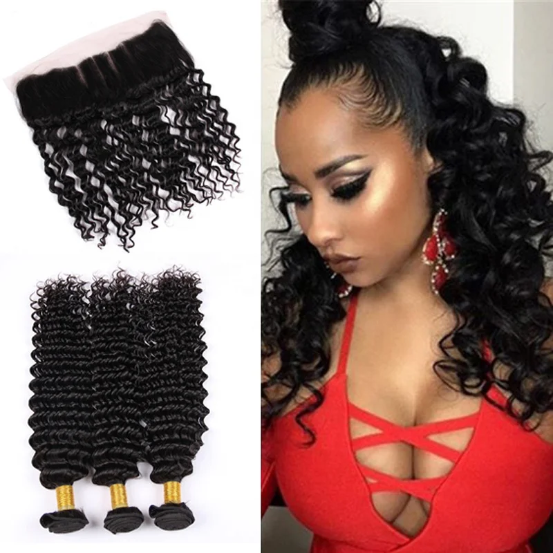 Оптовая продажа, человеческие волосы, плетеные пучки с застежкой 13*4, прозрачная швейцарская Фронтальная застежка с пучками