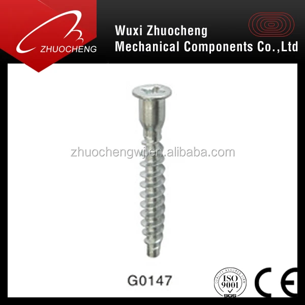 Galvanized carbon steel confirmat wood screw for furniture