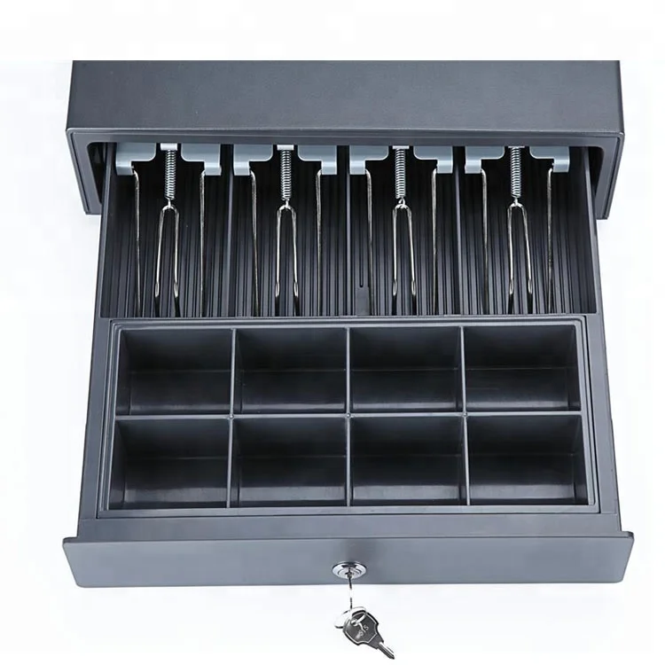 Multi colors metal electronic cash drawer  with RJ11 connecting money clip adjustable for POS system