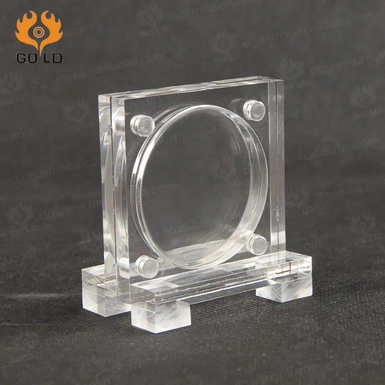 Factory Wholesale Fashion Custom Design Pretty Acrylic Coin Display Stand