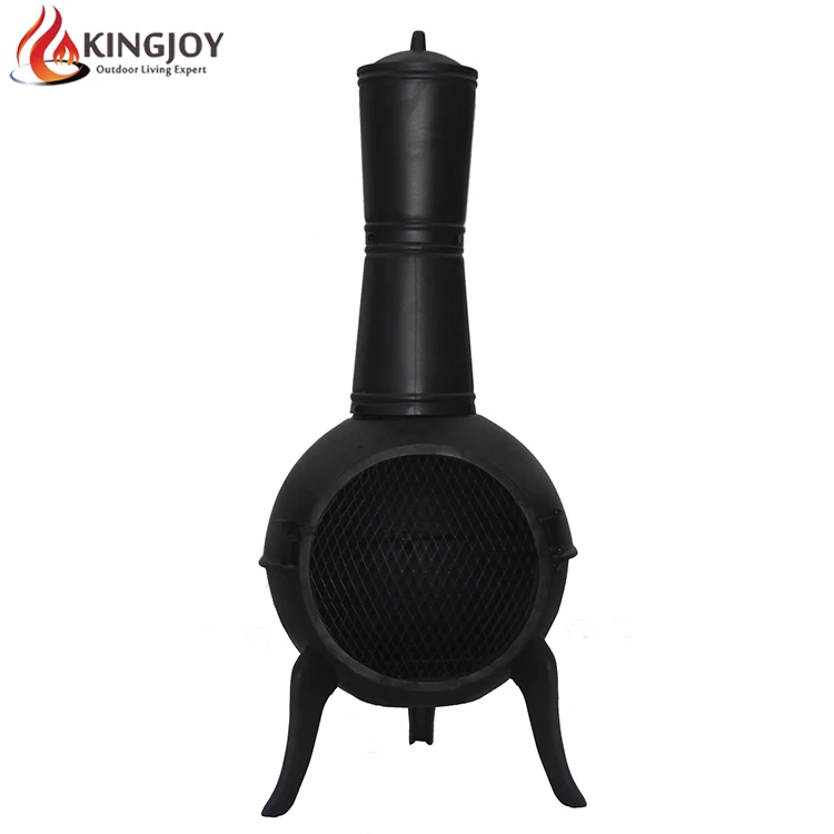 2015 Kingjoy Cast iron chimenea w /steel funnel
