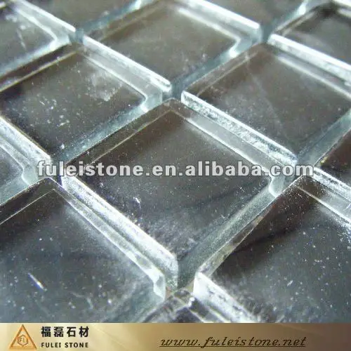 transparent glass mosaic tiles circles