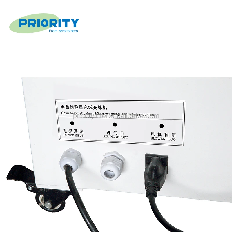 Semi Automatic Down/Fiber/Cotton/Feather Weighing Filling Machine