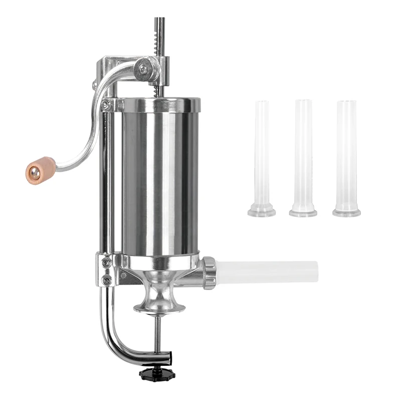 
2.5 LBS Homemade Stainless Steel Sausage Meat Stuffer 