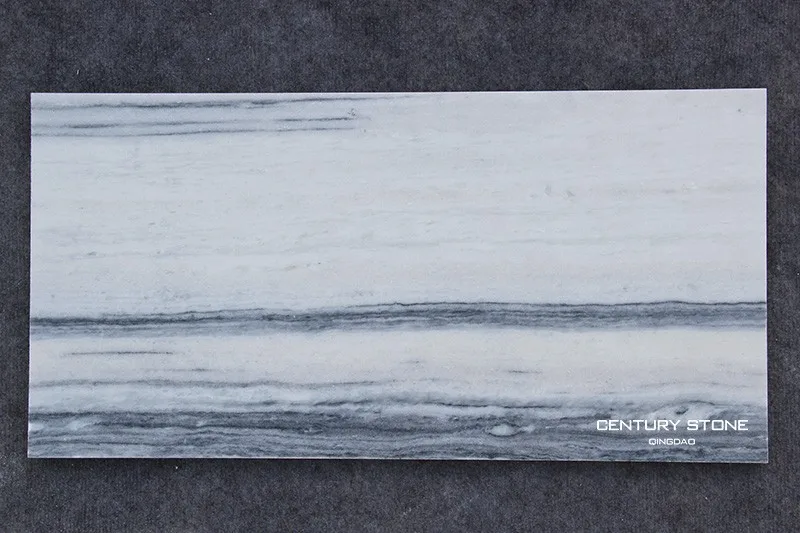 Bianco diamante white Flamed & Cesar blue Polished Brick Marble natural stone Tiles for bathroom tile design