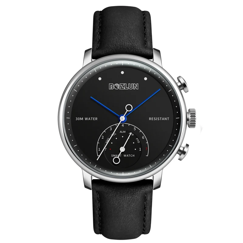 H8 New Arrival  pedometer luxury stainless steel case custom pocket mobile phone hybrid smart watch