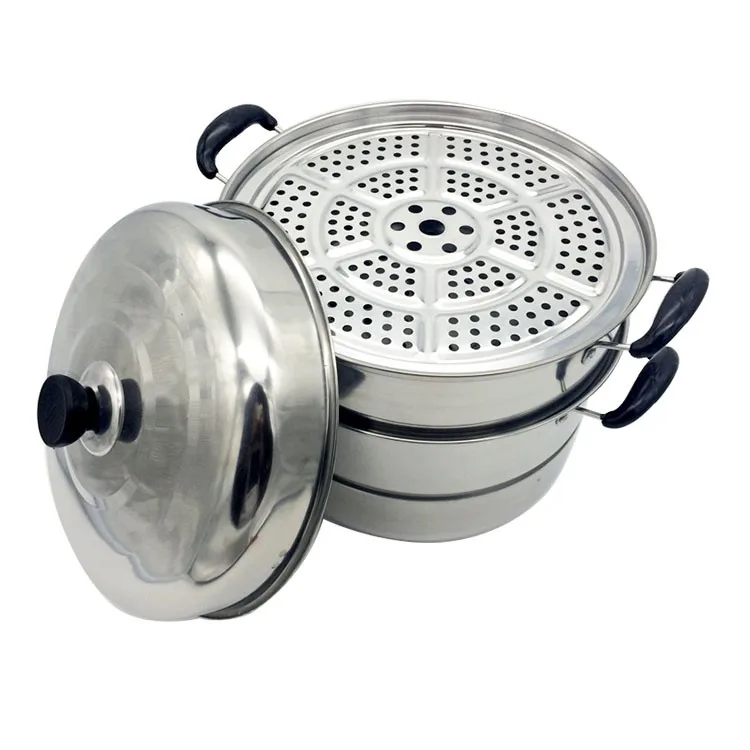 Factory popular design stainless steel steamer pot 28cm / pasta steamer