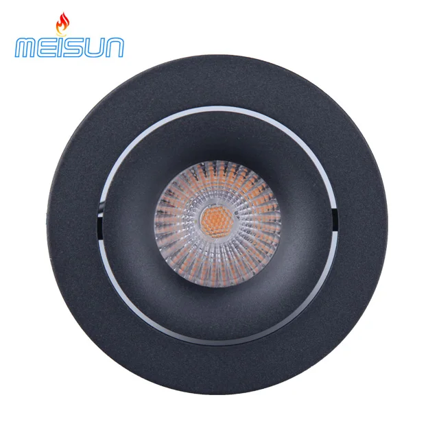 Professional dinning round design ip54 4inch recessed rotatable gimbal led downlight