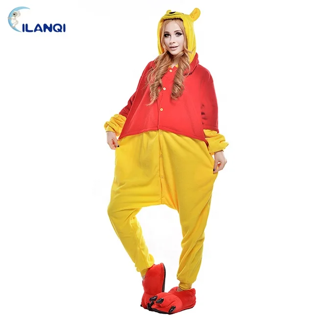 
Cute Cartoon Bear Adult Women Onesie Pajamas For Home 
