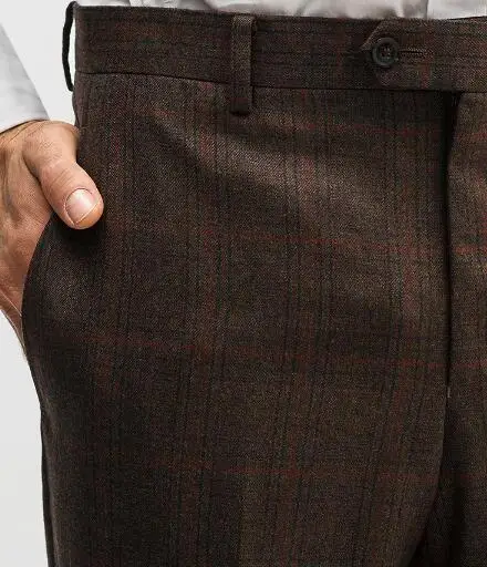 New arrival red check high quality classic designer man business suits with button