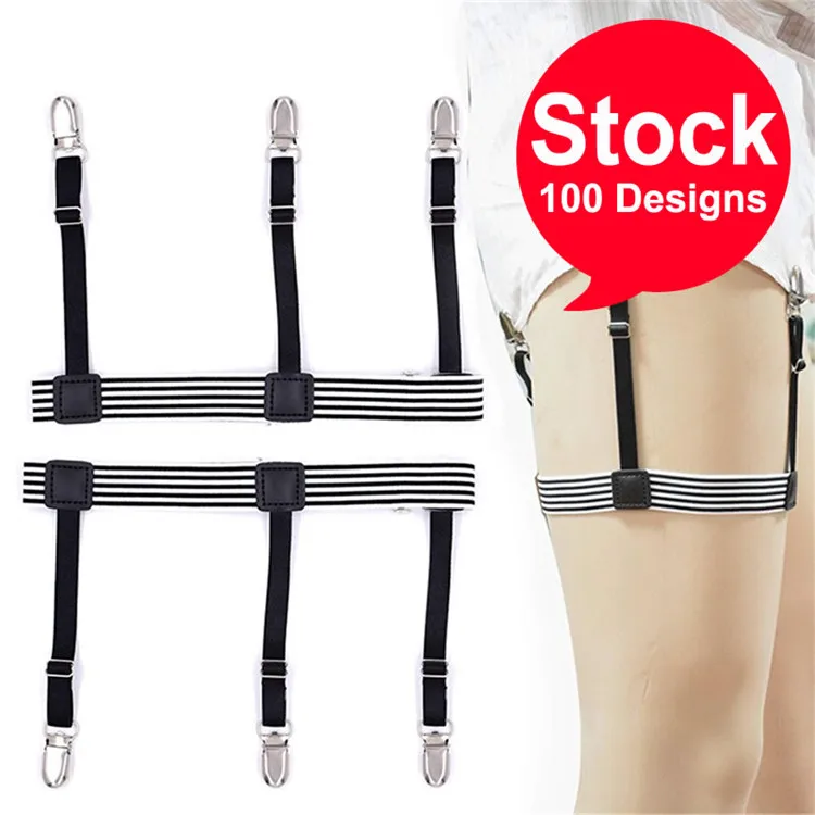 Mens Shirt Stays Garters Suspenders Braces For Shirts Gentleman Leg Elastic Men Shirt Suspenders Garter Holder Business
