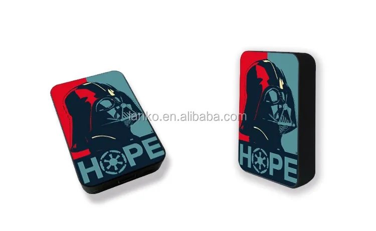 So cool design proda 10000mah portable mobile darth vader power bank polymer external battery